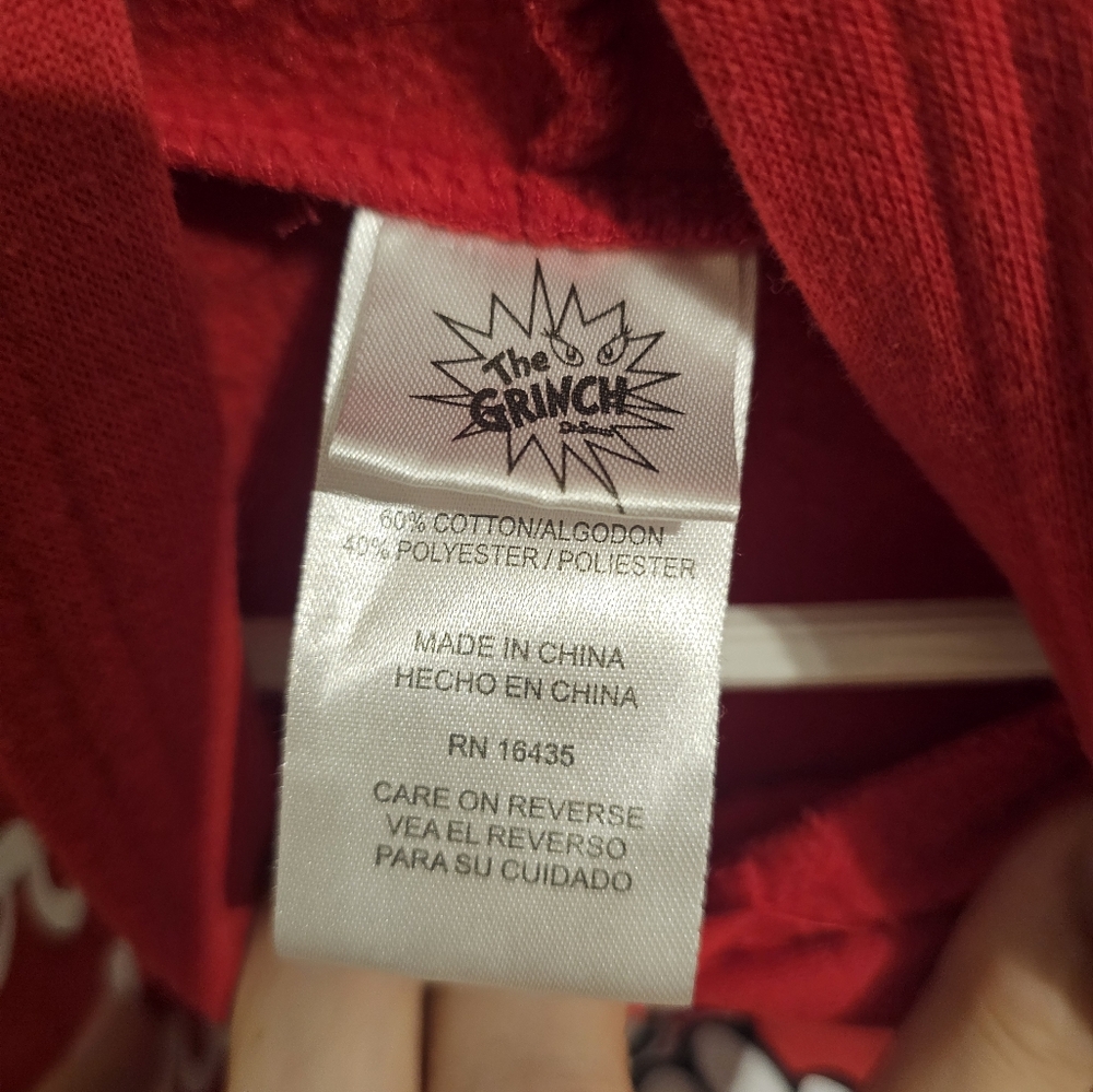 Merry Grinchmas 6T Red Pullover Hoodie - Picture 2 of 4